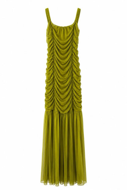 Vestido tul drapeado