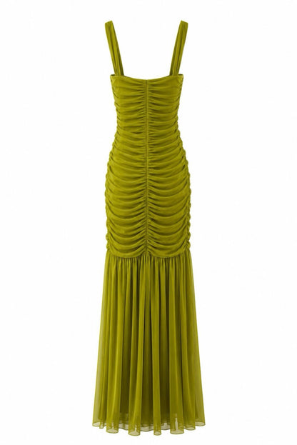 Vestido tul drapeado