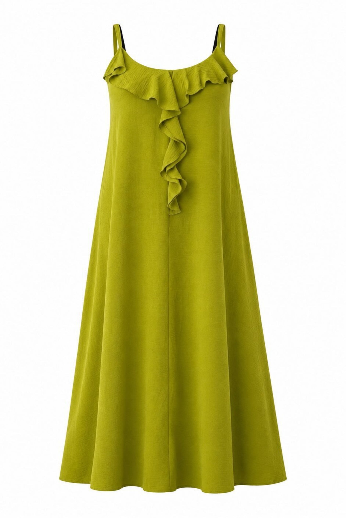 Vestido largo volantes