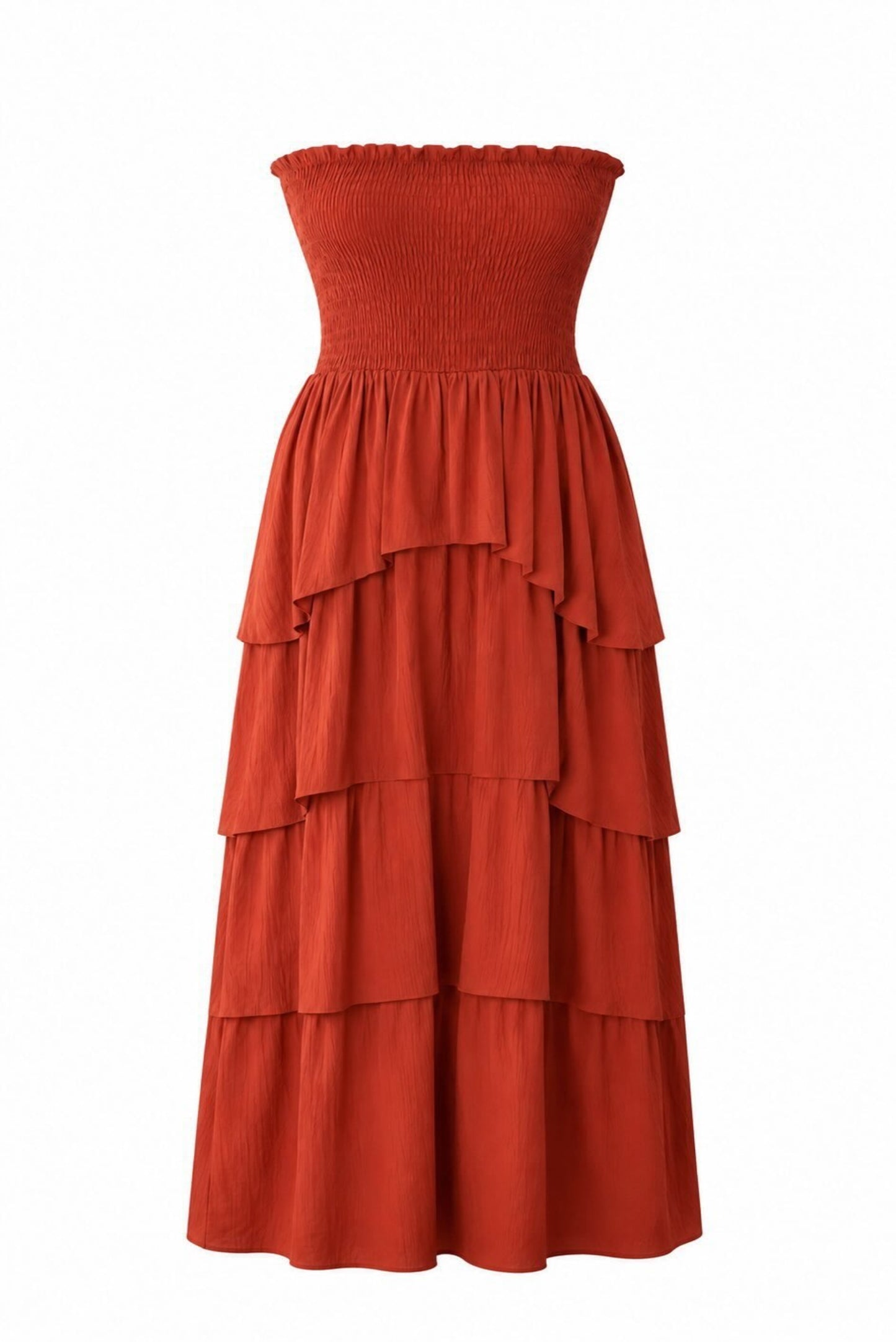 Vestido largo capas