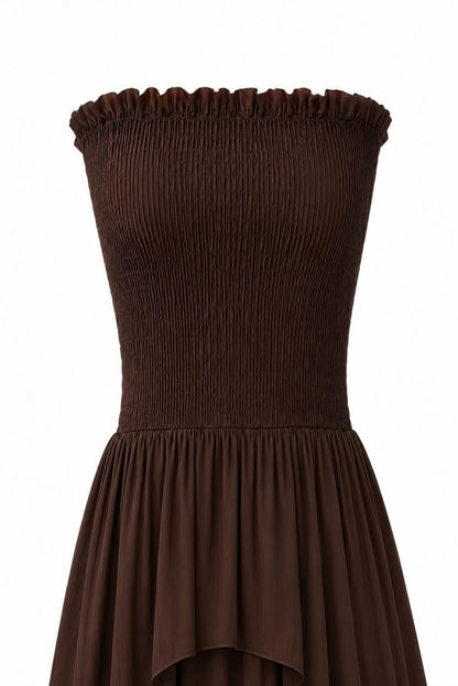 Vestido largo capas
