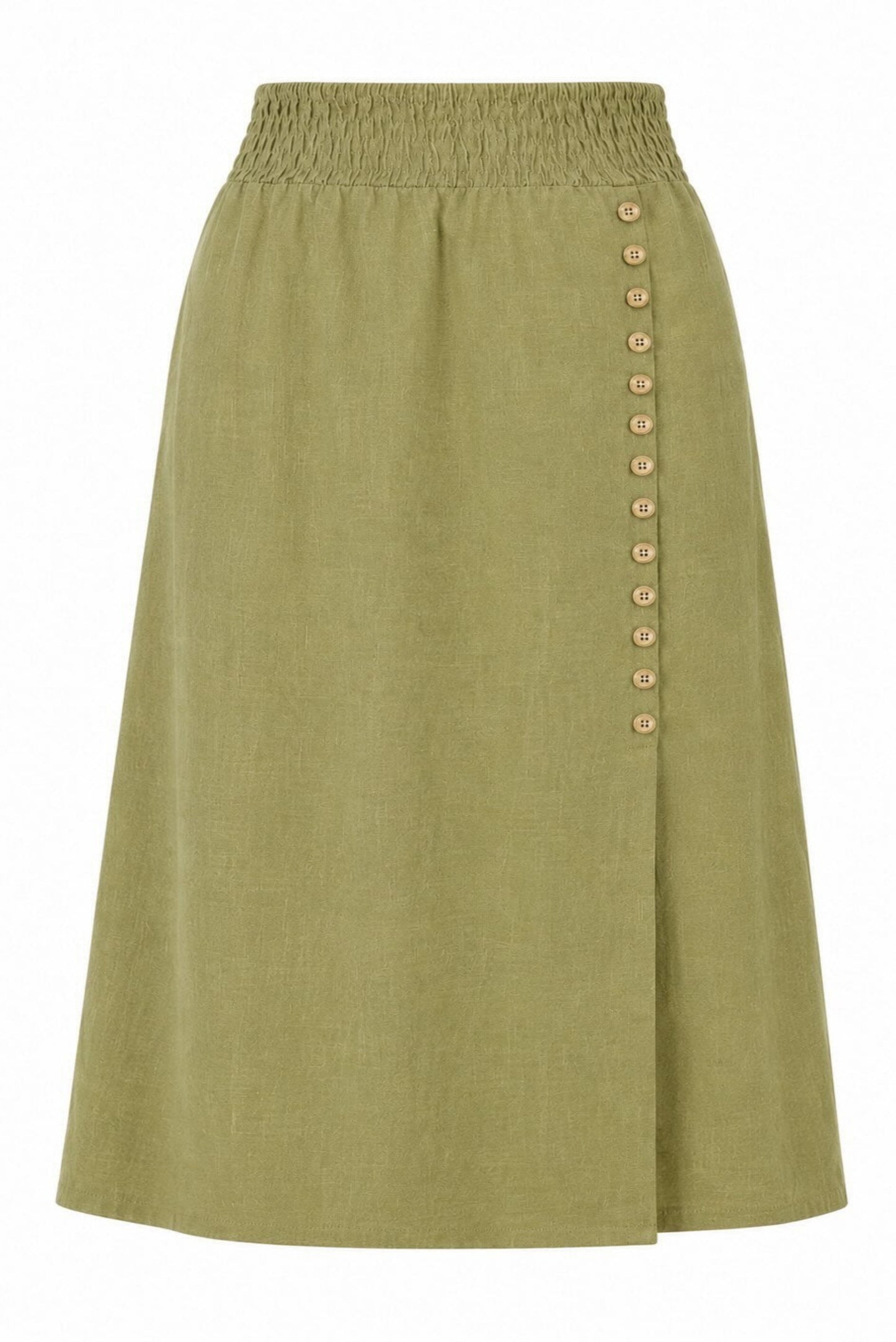 Falda midi  con botones