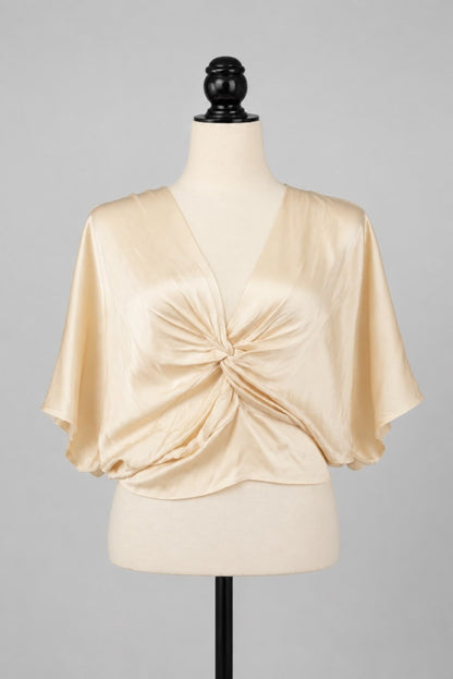 Blusa fluida satinada