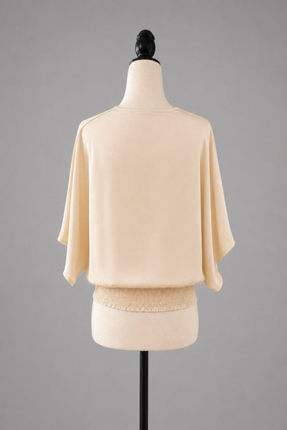 Blusa fluida satinada