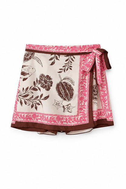Conjunto short satinado