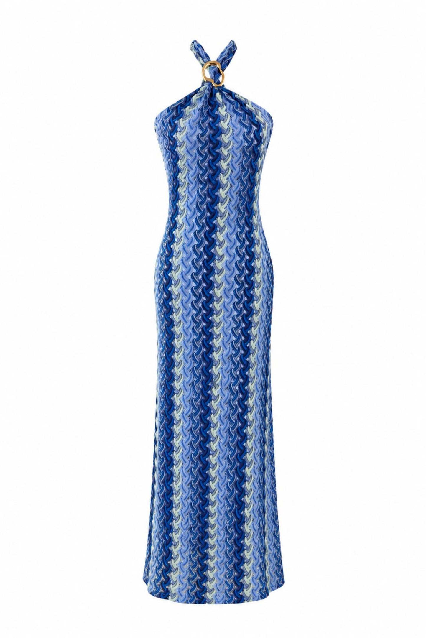 Vestido halter crochet