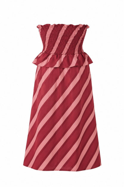 Vestido midi palabra de honor