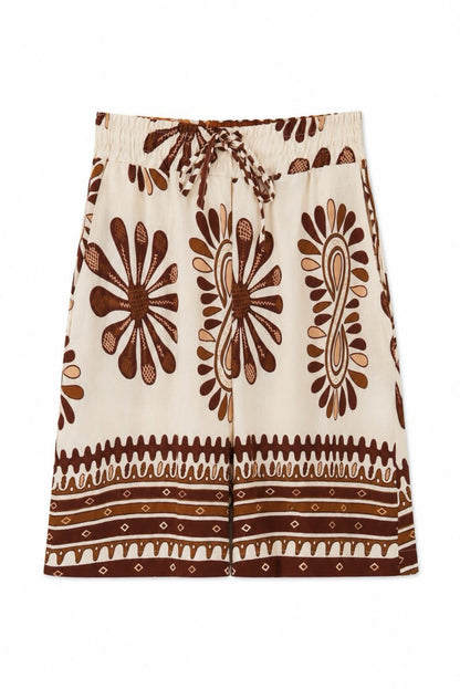 Shorts fluido estampado