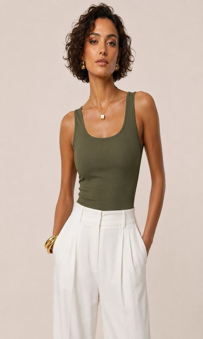 Top lycra ajustado