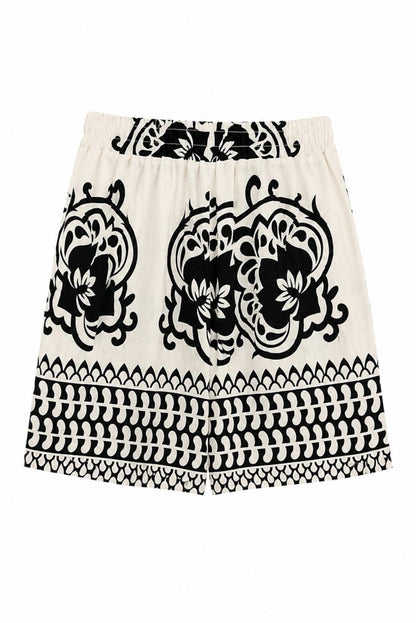 Shorts fluido estampado