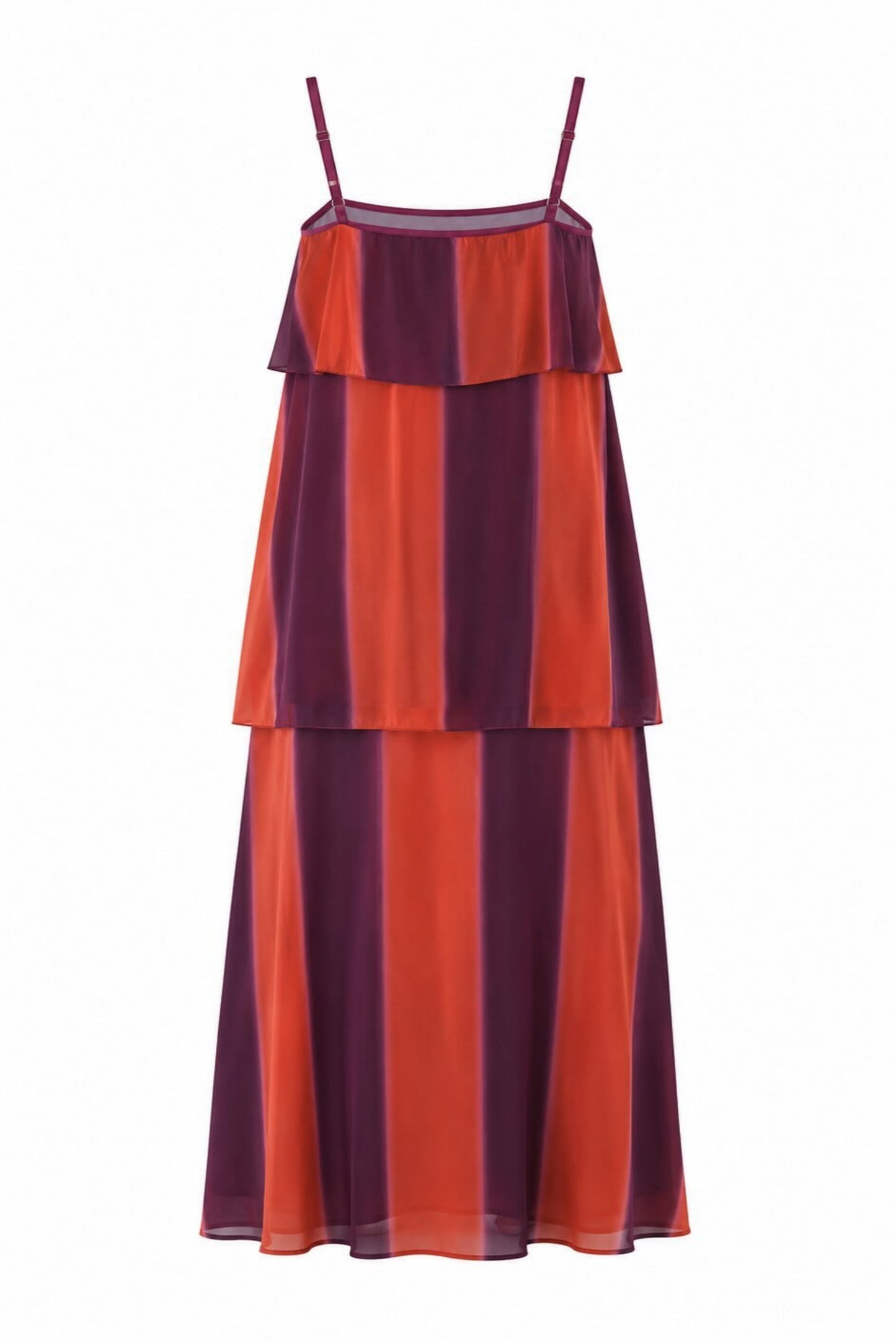 Vestido rayas volantes