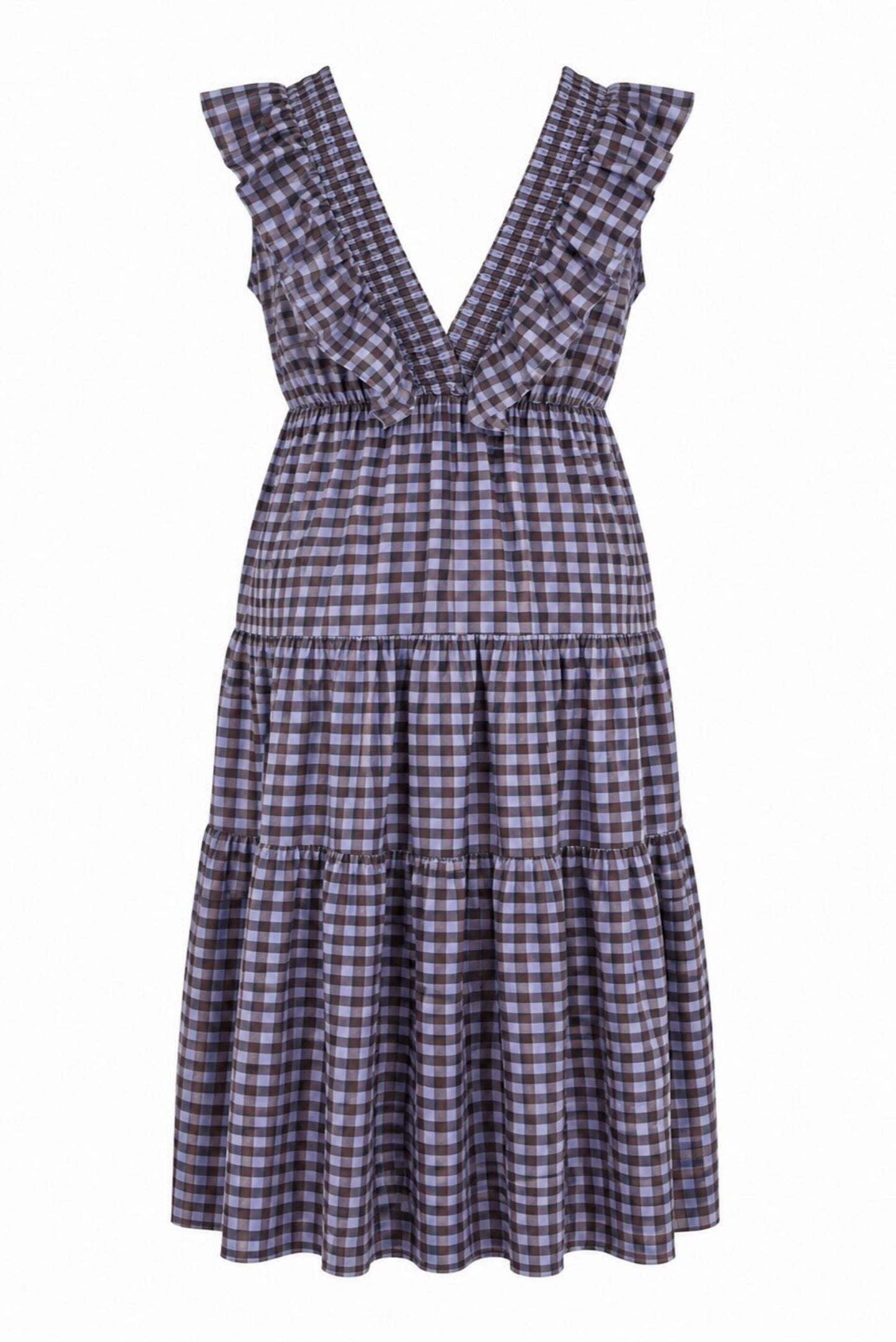Vestido volante vichy