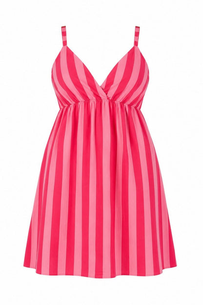 Vestido corto rayas