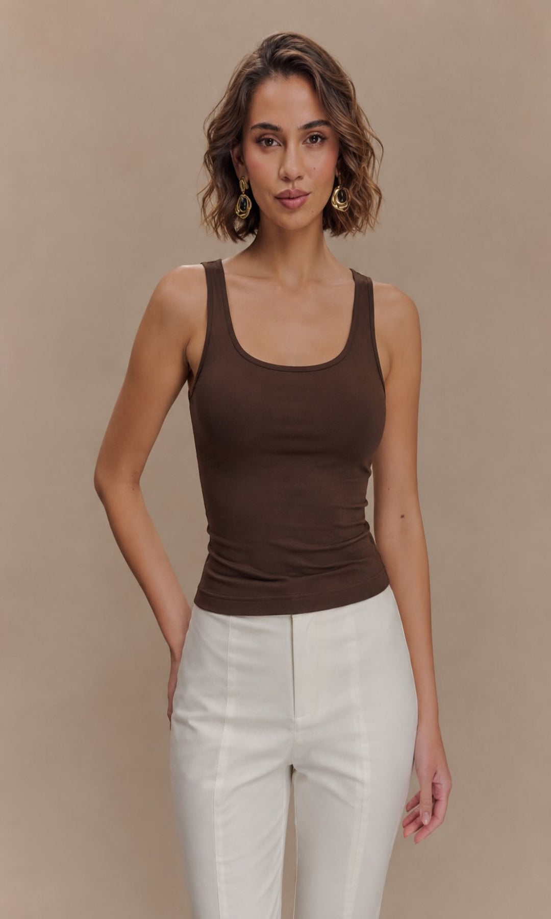 Top lycra ajustado