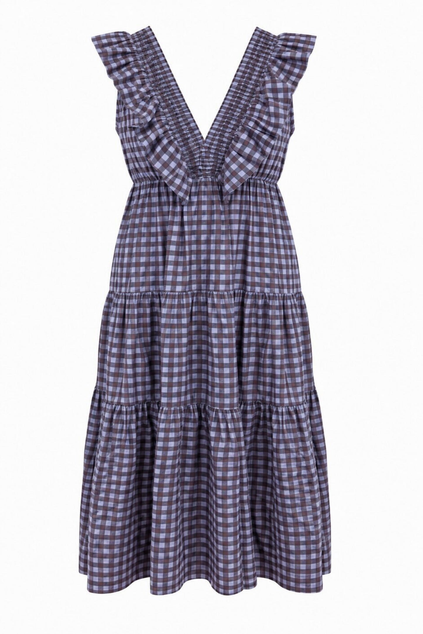 Vestido volante vichy