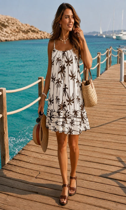 Vestido fluido estampado