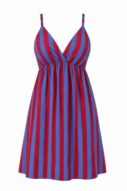 Vestido corto rayas