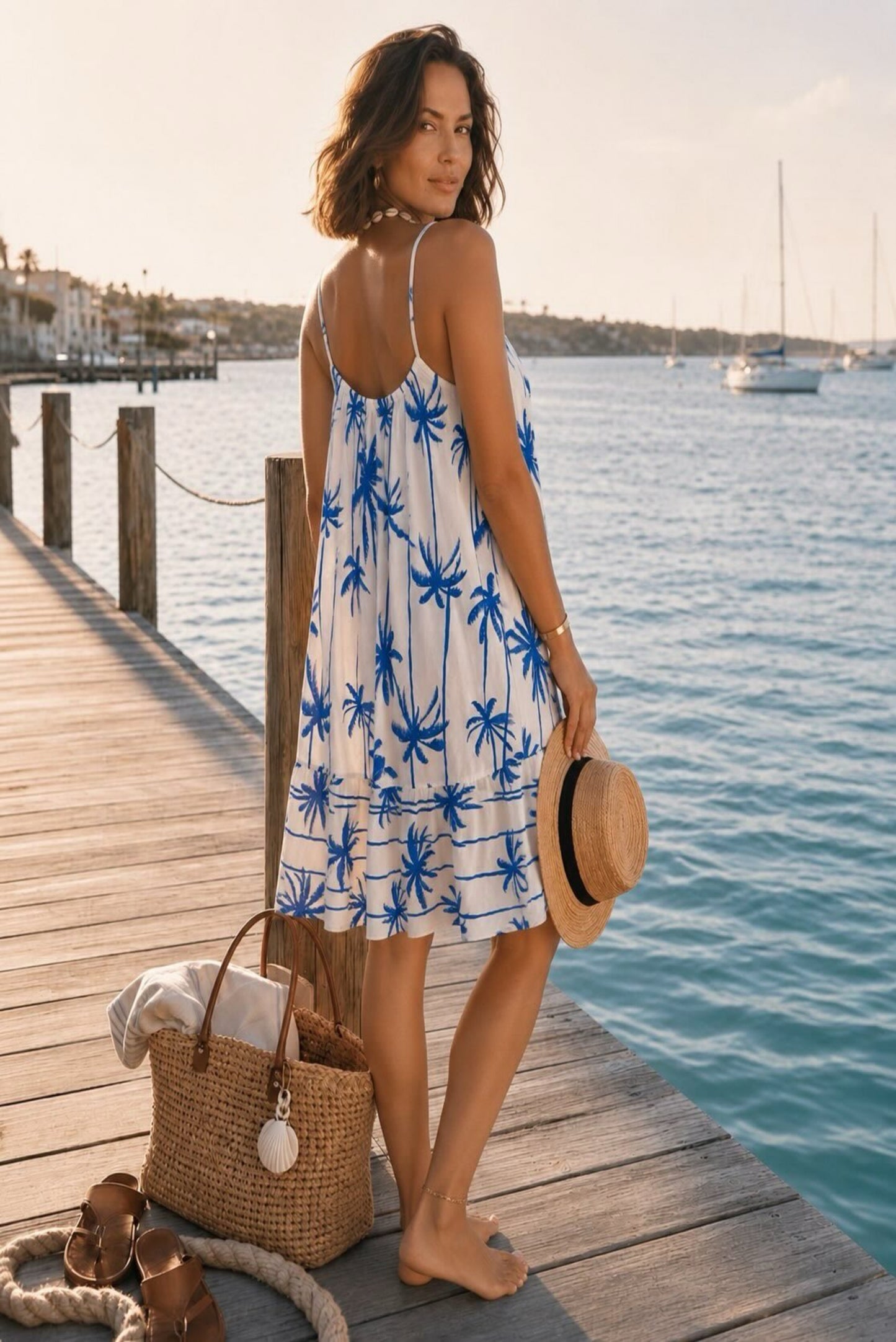 Vestido fluido estampado