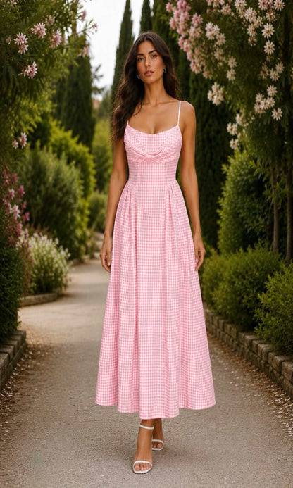 Vestido cuadro vichy