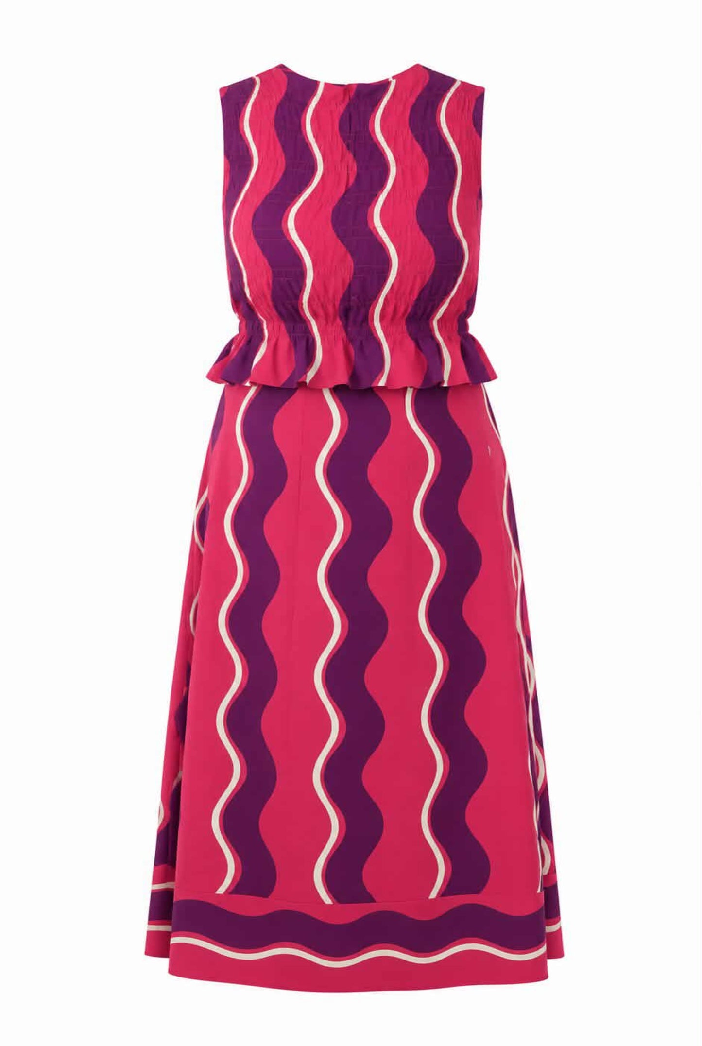 Conjunto top y falda midi estampado