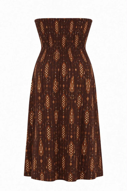 Vestido estampado con nudo