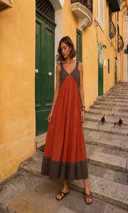 Vestido midi fluido