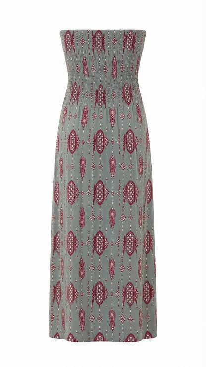Vestido estampado con nudo