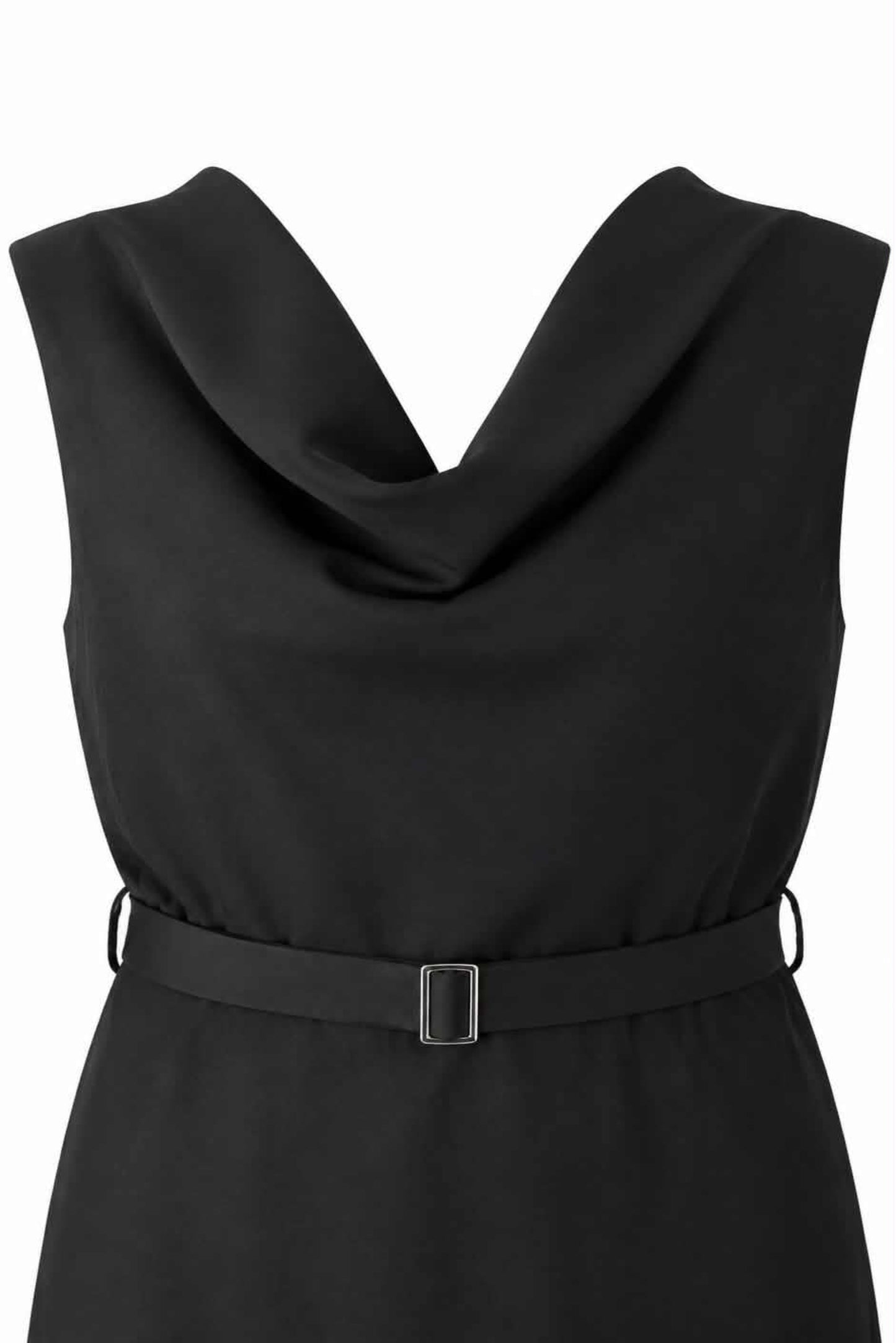 Vestido midi negro
