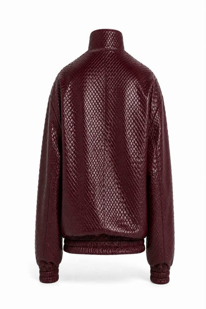 Chaqueta efecto piel