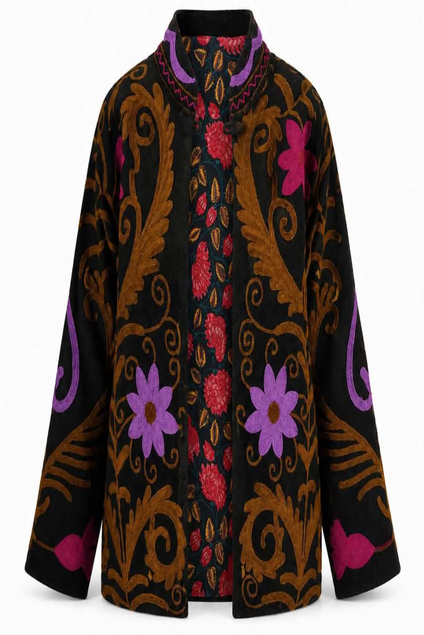 Cazadora bordados flores