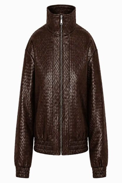 Chaqueta efecto piel
