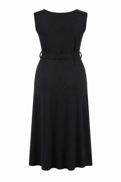 Vestido midi negro