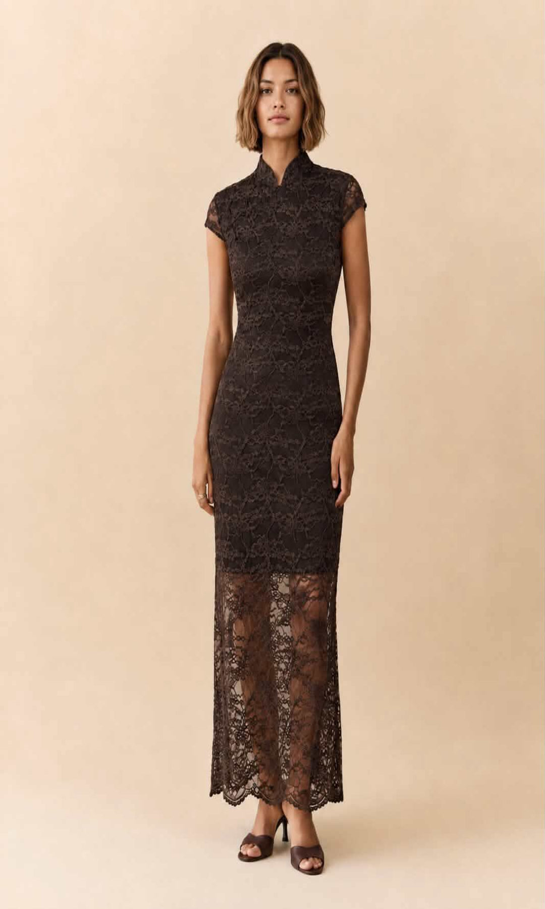 Vestido encaje oriental
