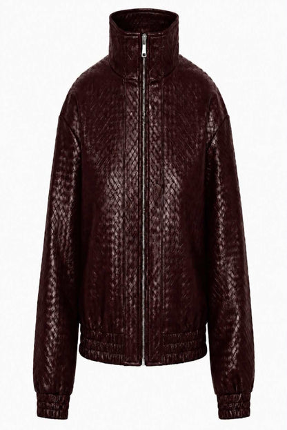 Chaqueta efecto piel