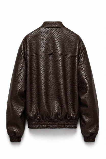 Chaqueta efecto piel