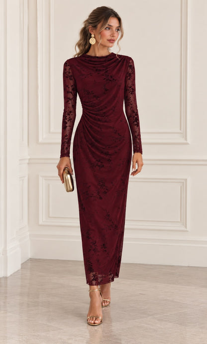 Vestido tul  estampado floral