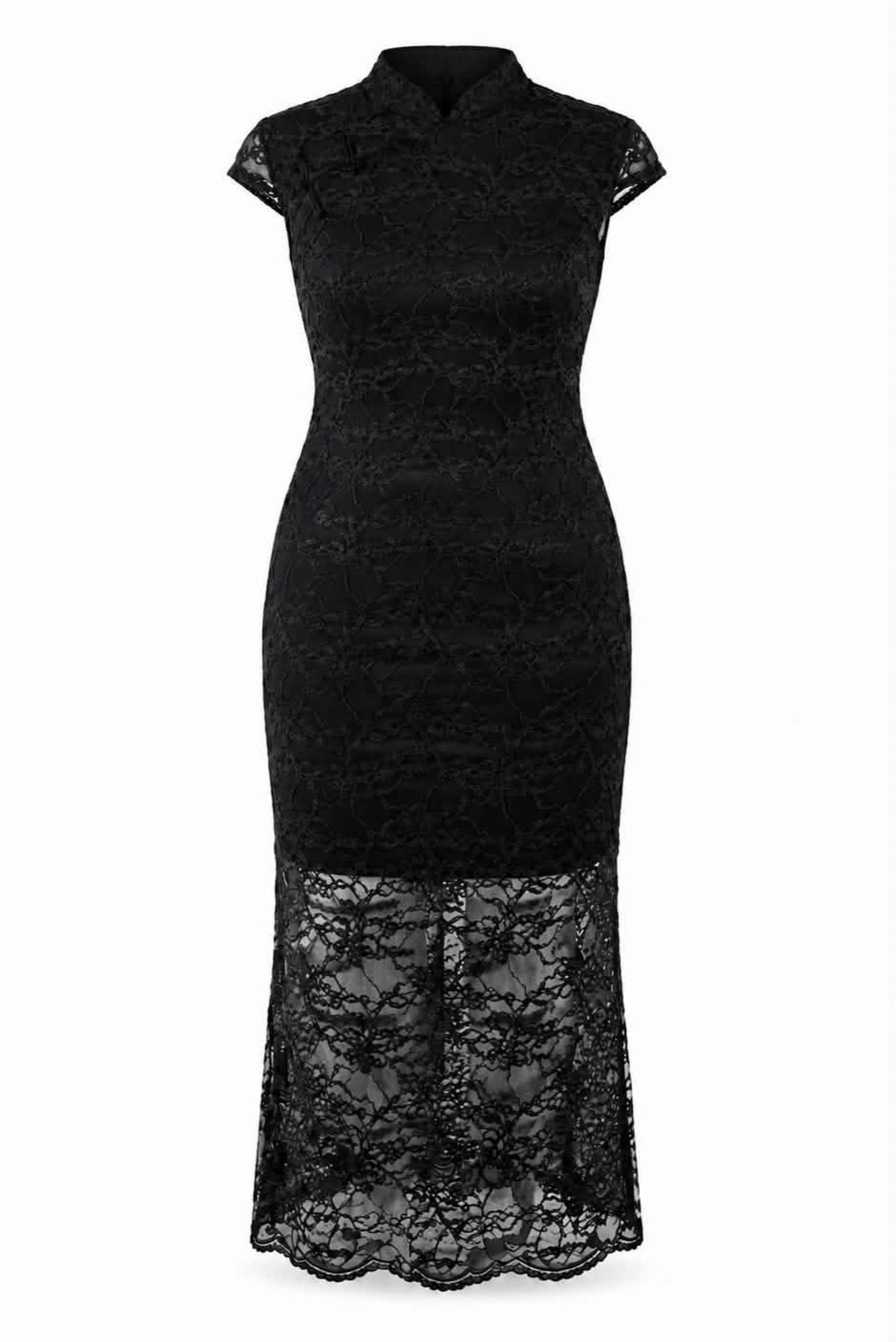 Vestido encaje oriental