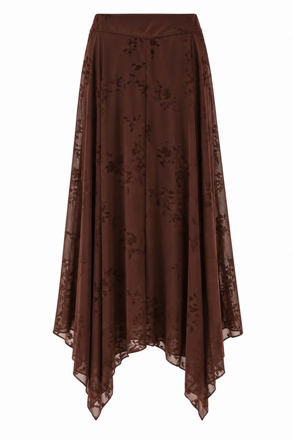 Conjunto semitransparente estampado floral