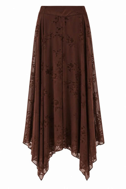 Conjunto semitransparente estampado floral