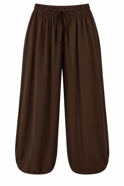 Pantalón bombacho fluido