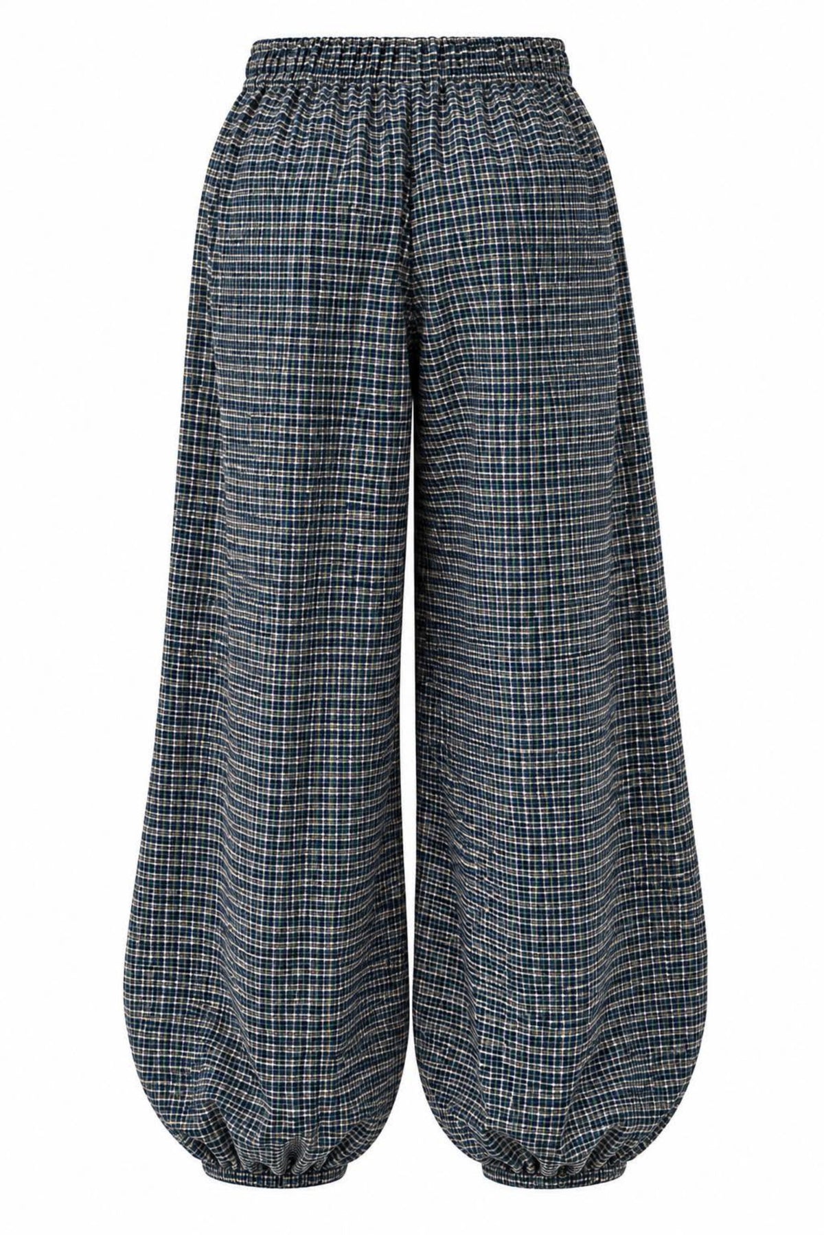 Pantalón bombacho cuadros