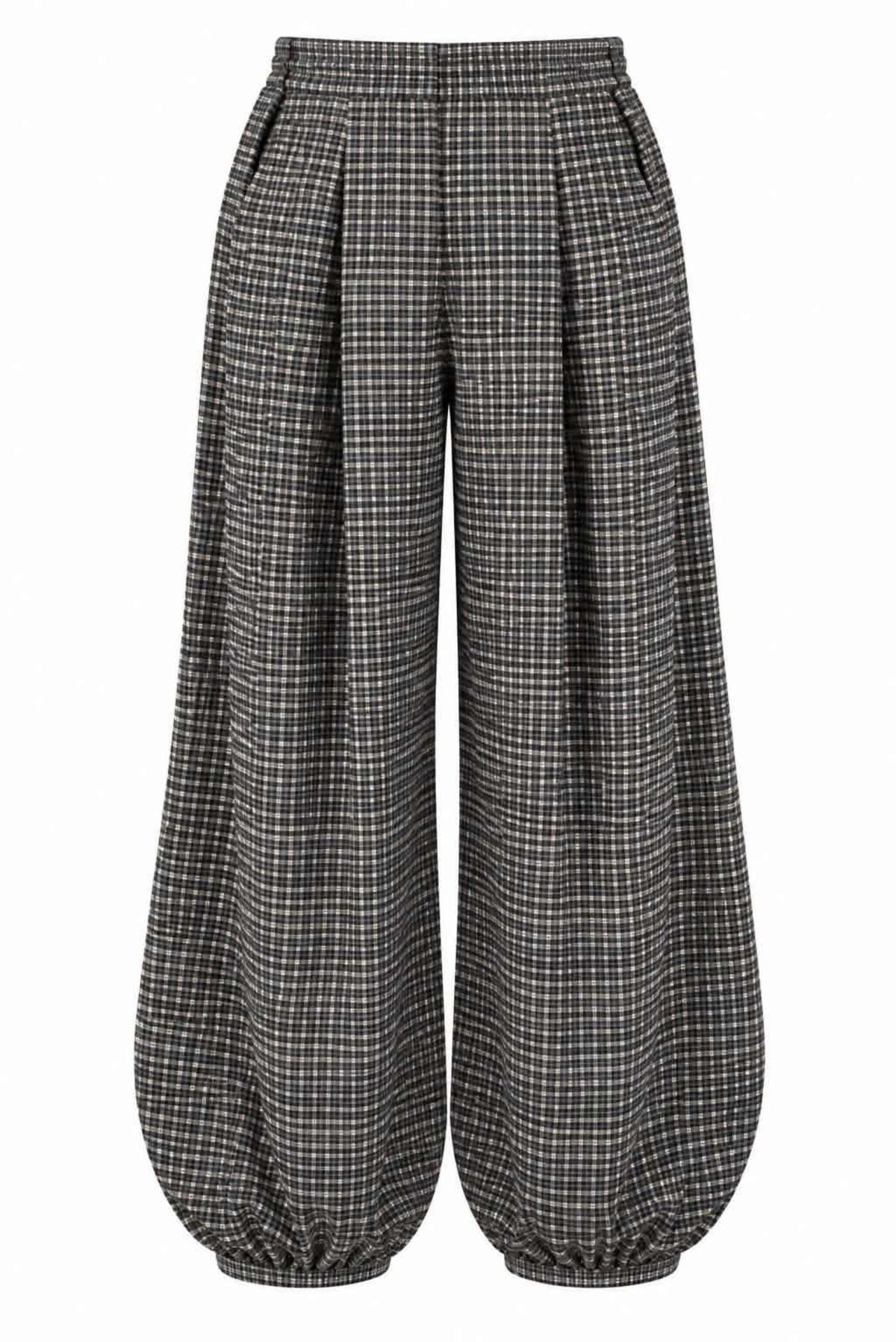 Pantalçón bombacho cuadros