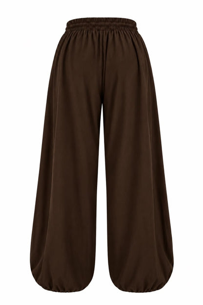 Pantalón bombacho fluido
