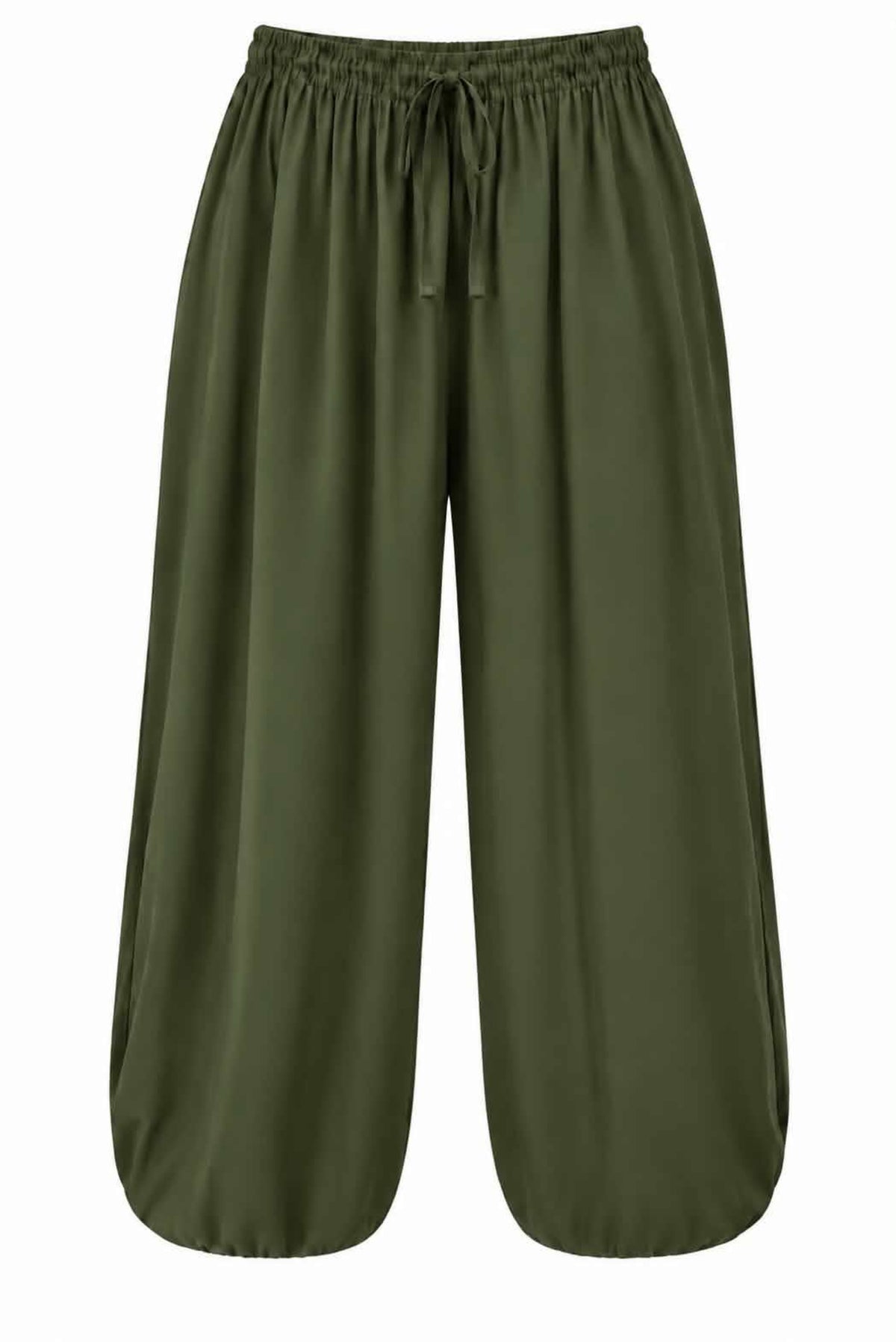 Pantalón bombacho fluido