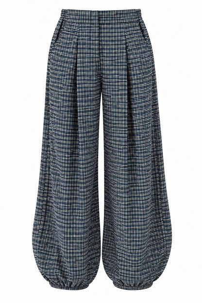 Pantalón bombacho cuadros