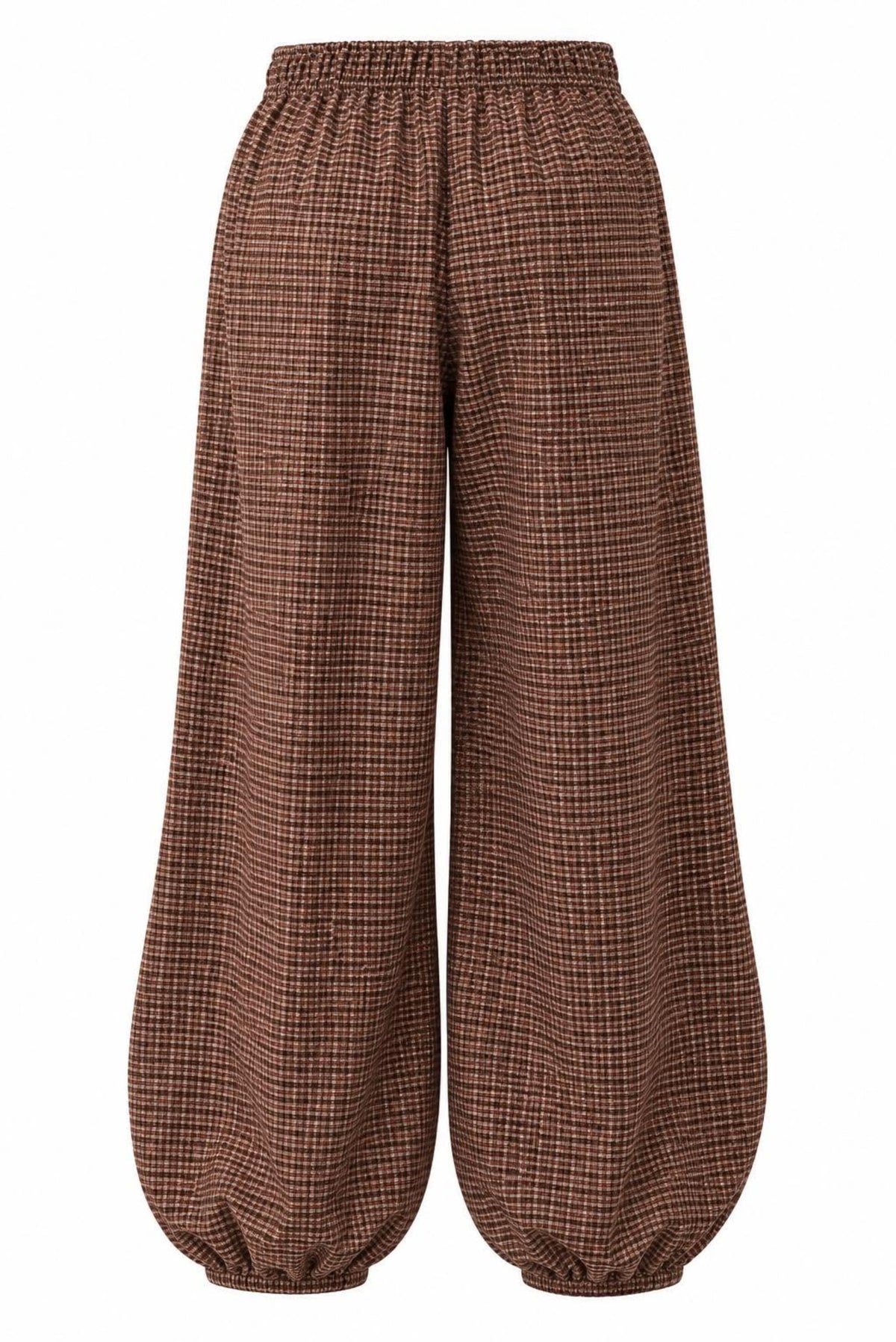 Pantalón bombacho cuadros