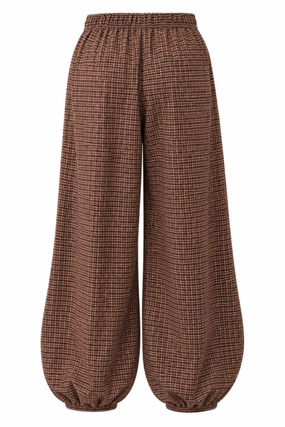 Pantalón bombacho cuadros