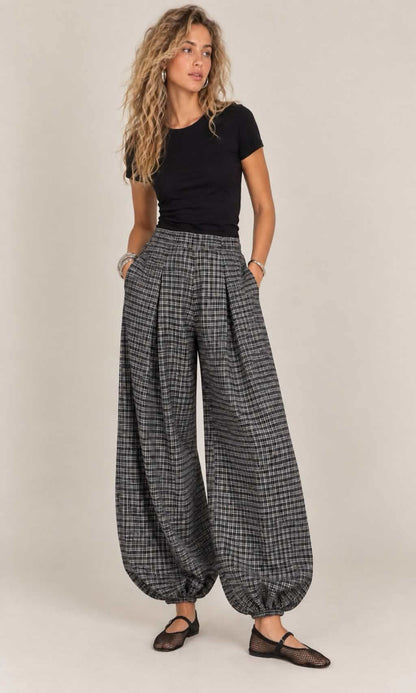 Pantalçón bombacho cuadros