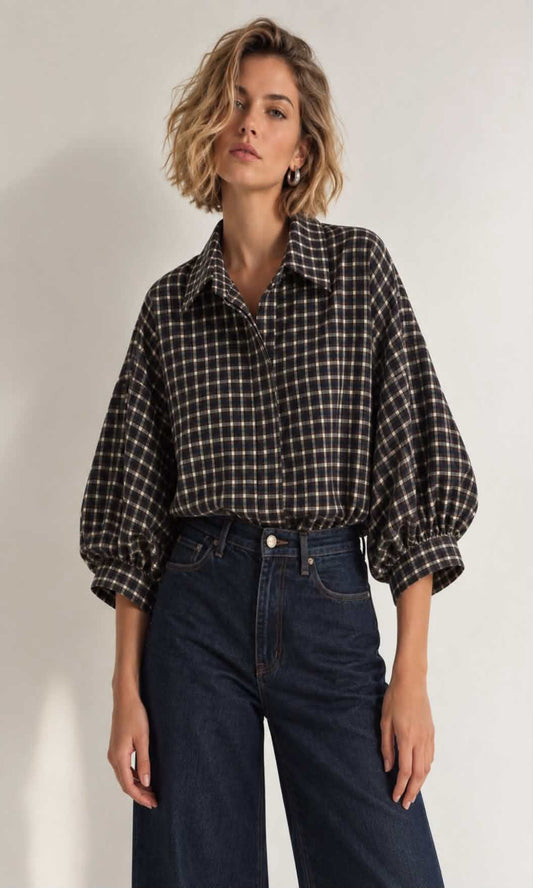 Camisa cuadros oversize