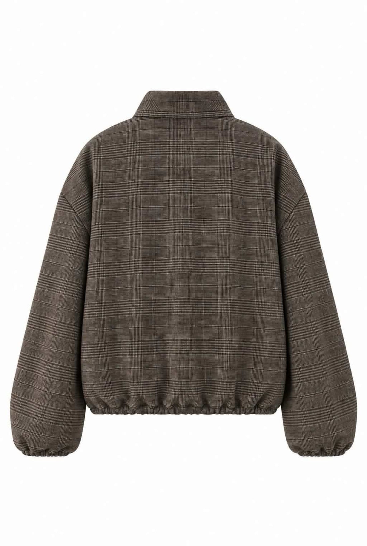 Chaqueta cuadros detalles oriental